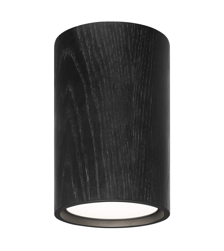 накладной потолочный светильник из дерева черный
