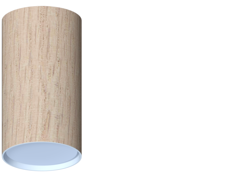 деревянный светильник накладной точечный спот дуб английский